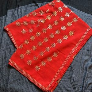 Saree with sequins embroidery
